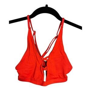 Frederick’s of‎ Hollywood Sunset Strap Bikini Top in Fiery Red Size S NWT